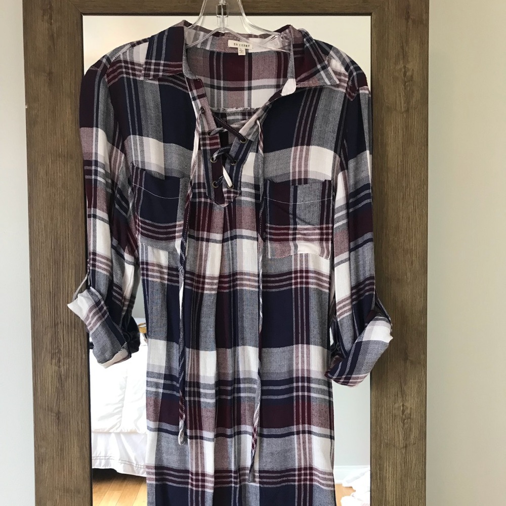 Flannel dress. Bought from local boutique